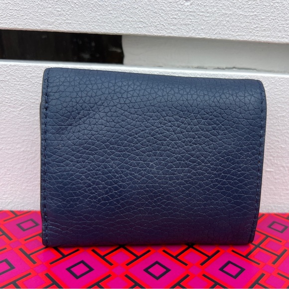 Tory Burch Robinson Mini Flap Wallet Navy Women’s accesories - Picture 5 of 12